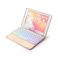 Wireless Bluetooth Keyboard Cover for ipad Air3 pro10.5 inch new ipad 10.5 Ultra thin light-emitting keyboard with touch mouse