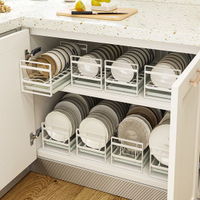 單層碗盤收納放碗碟臺麵櫥櫃碗型櫃內置物廚房水槽瀝水籃