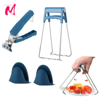4PCS Bowl Clip Gripper Clips Retriever Tongs for Lifting Hot Dishs Bowl Pot Pan Plate from Instant Pot Microwave Oven Air Fryer