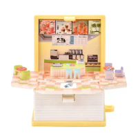 Creative Cartoon Mini Milk Tea Store Book Doll Toy Keychain Pendant Funny Cute Pressed To Open The Milk Tea Store Surprise Book