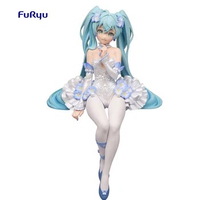 Furyu Hatsune Miku Flower Fairy Nemophila Noodle Stopper Figure Collectible Anime Figure Action Model Toys