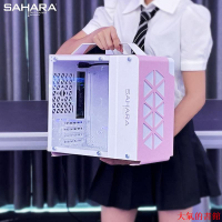 機殼撒哈拉立方體 電腦機箱臺式機MATX全側透ITX迷你小主機箱游戲水冷