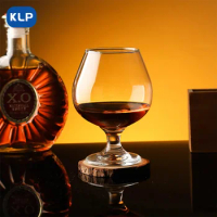 KLP 1pcs Lead free glass brandy stemmed tall wine glass, domestic or commercial, can be used for foreign wine, whisky, brandy