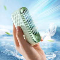 【日本代購】RANVOO L20 便攜式手持風扇｜四合一設計｜雙渦輪強風｜3000mAh｜USB-C 充電｜靜音無葉｜綠色