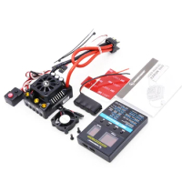 Hobbywing EzRun Max8 v3 150A Waterproof Brushless ESC T / TRX Plug + 4274 2200KV Motor +LED Programing for 1/8 RC Car Truck