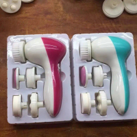 5-in-1 facial cleansing device, electric facial cleanser, facial cleansing brush, facial cleansing t