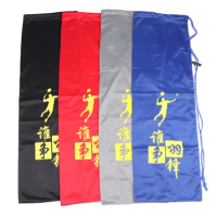 Badminton Racket Cover Bag Soft Storage Bag Case Drawstring Pocket Portable Tennis Racket Protection Sleeve Sport Supplies