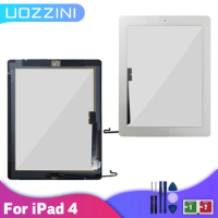 AAA+++ For iPad 4 Touch Screen Digitizer No Button Front Glass Display Touch Panel A1458 A1459 A1460 100% Tested