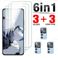 Xiomi 12T Pro Case 6in1 Screen Tempered Glass Protector For Xiaomi Mi 12T Mi12T Pro Xaomi 11T Pro 11TPro Camera Protection Film