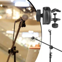 Microphone Clip Adjustable Microphone Clamp Wireless Mic Clip Microphone Holder Clamp Microphone Stand Clip For Handheld
