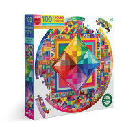 【eeBoo】Beauty of Color 100 Piece Round Puzzle(100片圓拼圖 色彩之美)