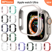 Watch Cover For Apple Watch Ultra 49mm Hard PC Protective Case Hollow Frame Bumper for iwatch Series Ultra 49mm Accessories