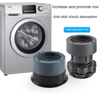 4Pcs Washer Foot Pad Anti Vibration Pads Washing Machine Holder Dryer Shock Support Prevent Moving Non-Slip Furniture Foot Pad