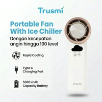 Trusmi HA06-01 Kipas Angin Genggam 5000 mAh High Speed Fan Handheld Foldable Pendingin Portable