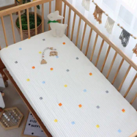 Crib Sheet 100% Cotton Crib Sheets For Baby Toddler Newborn Cartoon Mattress Cover Baby Bedding