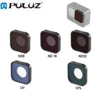 PULUZ Action Camera Filters For GoPro Hero11 Black Mini HERO10 HERO9 ND8 / ND16 / ND32 / CPL / UV Lens Filter Accessories
