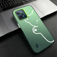 Realme C31 Sarung, Separa lutsinar, ultra nipis, beku, sarung telefon