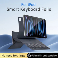 Magic Keyboard Folio No Need To Charge for IPad Pro 11 Air 4 Air 5 10.9 Inch Lightweight Bluetooth Wireless Keyboard Case Funda