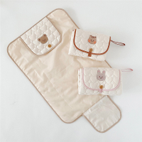 Infant foldable diaper changer, waterproof pad, newborn supplies, bedding, mattress, replacement cover.