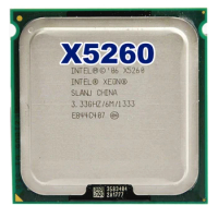 INTEL xeon 5260 CPU processor 3.3GHz /6MB L2 /Dual-Core/FSB 1333MHz CPU with two 771 to 775 adapters