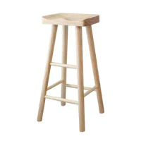 High Stool Simple Bar Chair Square Stool Household Bar Stool Solid Wood Bar Stool Ktv Chair Bar Stool Bar Stool Wooden