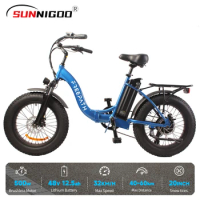 B5 500W Electric Bicyle 48V 12.5Ah e bike 20''X4.0'' 30TPI Off Load Tyre Electric Bike Thumb Throttle