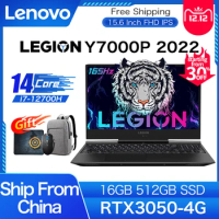 Lenovo Legion Y7000p Gaming Laptop 12th Intel Core i7-12700 16GB 512GB SSD RTX3050 4G 165Hz 15.6 Inch Notebook Windows 11
