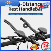 1/2PCS Rest TT Handlebar Clip on Aero Bars Handlebar Extension Triathlon Aerobars Tri Bars MTB Road Bike Cycling Rest