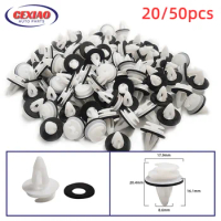 50pcs White Car Auto Door Panel Clips With Seal Ring For BMW E34 E36 E38 E39 E46 M3 M5 Z3 X5 car Interior Accessories