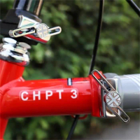 UnionJack plated hinge clamp 7075 aviation aluminum alloy engraved hinge clamp wrench for brompton bike