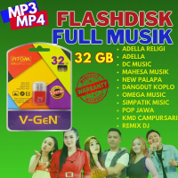 V-Gen Flashdisk 32GB Full Musik Video Lagu Dangdut perangkat Head Unit Laptop Audio MP3 MP4 untuk hi