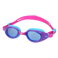 MIZUNO SWIM 兒童泳鏡-抗UV 防霧 蛙鏡 鏡面 游泳 戲水 N3TFB10500-22 桃紅水藍白