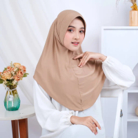 Nelafa - Azzahra Hijab Bergo Hamidah Jersey Hijab Sport Jersey