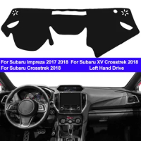 Car Dashboard Cover Dash Mat Pad Carpet Dashmat Anti-UV For Subaru Impreza 2017 2018 Subaru XV Crosstrek / Crosstrek 2018