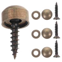 8 Sets Decorative Screw Self-Tapping Mirror Fixing Screw Fastener with Cap Wardrobe Cabinet Home Decor Drilling Furniture