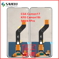 For Transsion Tecno CG6 KF8 Camon 17 18i Spark7Pro LCD Screen Assembly