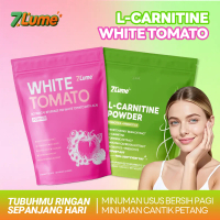 7LUME TTOX & Glow Combo White Tomato 9 in1 Superfruits + Super Green Drink Powder Probiotik & Prebio