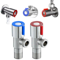 Stainless Steel Hot Cold Inlet Valve Toilet Filling Angle Valves Sink Basin Water Heater Faucet for Kitchen Bathroom Accessories