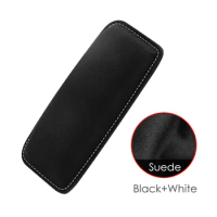 Suede Leather Car Knee Pads Leg Thigh Pillow Universal Elastic Auto Head Rest Cushion Memory Foam Support Tools Auto Accessories