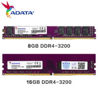 100% Original AData Million Purple Qianhong Series DDR4 3200MHz Desktop Memory ram 8GB 16GB ddr4 Computer Ram For Desktop