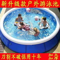 。免安裝家庭大型游泳池大人小孩兒童家用室外支架加厚戲水池海洋
