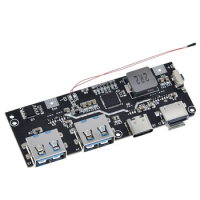 QC4 PD3.0 22.5W Power Bank Module 5 Port 2 Way Fast Charge Mobile Power Module Circuit Board DIY Motherboard