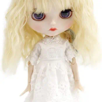 Blythe Doll Hair 9-10'' 24-25CM Adorable Long Wave Doll Wigs Synthetic Mohair Blythe BJD Doll Hair