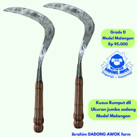 sabit model malangan - sabit rumput baja asli super tajam - sabit pengaritan - sabit isen baja