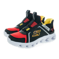 【SKECHERS】男童系列 燈鞋 瞬穿舒適科技 HYPNO-FLASH 2.0(403830LBKRD)