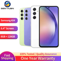 Original Samsung Galaxy A54 A5460 5G Mobile Phone Dual SIM Card NFC 6.4" 8GB RAM 128 ROM 50MP+12MP+5MP+32MP Octa Core SmartPhone