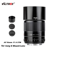 Viltrox 56mm F1.4 Auto Focus Prime Lens Large Aperture APS-C Portrait Lens for Sony E-mount Lens A7R IV A7III A6600 Camera Lens