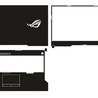 KH Carbon fiber Laptop Sticker Skin Decal Cover Protector Guard for ASUS ROG Strix G17 G712 Series G712LW 17.3"