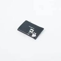 Dompet KARL LAGERFELD IKONIK CHOUPETTE SIDE BLACK CARD HOLDER KEYCHAIN 100% ORIGINAL 10X7CM