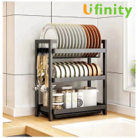 ร้านไทย🧡 Lifinity ชั้นคว่ำจาน 2/3ชั้น ชั้นวางของในครัว kitchen dish racks 🧡ประกัน มีปลายทาง